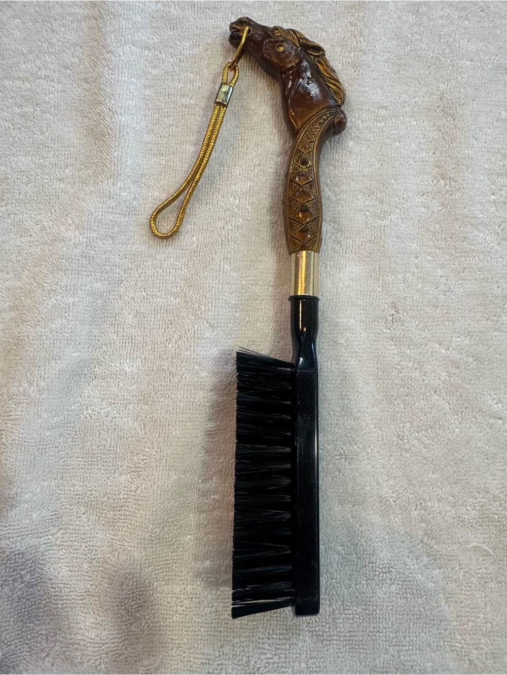 Vintage 60's Horse Head Brush Men's Travel Groom brush